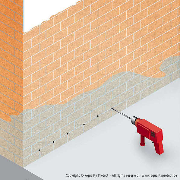 Injecteren van muren: stap 3